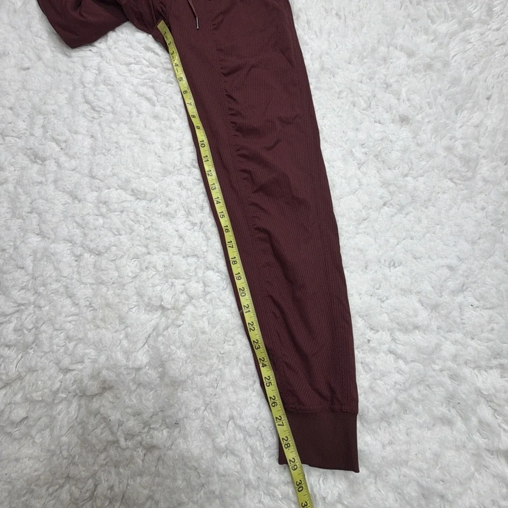 Lululemon Dance Studio Full Length Jogger Pants Women's Sz 4 Red Merlot Joggers